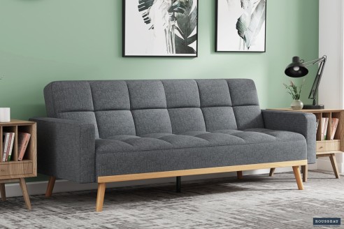 Canapé-lit 'Adana' Tissu Davis Neve 97 Gris