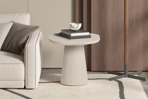 Table basse Tavira ciment blanc – Meuble pas cher de qualité en ligne
