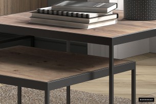 Table basse 'Quinn' set de 2 Bois de Manguier