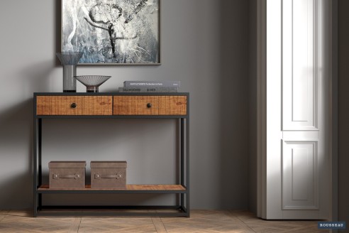 Console 'Ace' Bois de Manguier