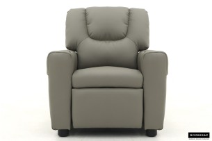 Mini-Fauteuil relax 'Renée' relevable manuellement PU Gris