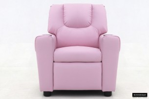 Mini-Fauteuil relax 'Renée' relevable manuellement PU Rose