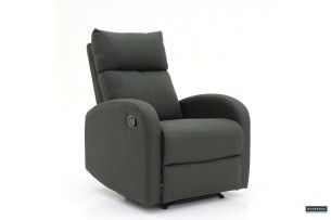 Fauteuil relax 'France' relevable manuellement Tissu Gris