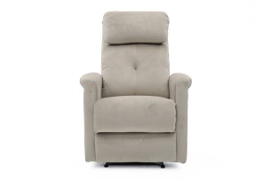 Fauteuil relax 'Wuhan' relevable manuellement Tissu Taupe