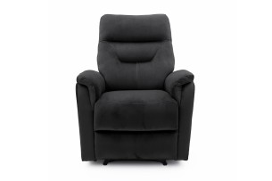 Fauteuil relax 'Breda' relevable manuellement Tissu Noir