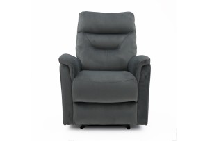 Fauteuil relax 'Breda' relevable manuellement Tissu Gris