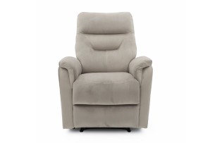 Fauteuil relax 'Breda' relevable manuellement Tissu Taupe