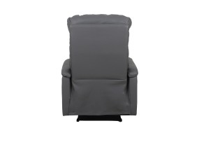 Fauteuil relax 'Tokio' relevable manuellement PU Gris