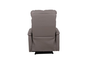 Fauteuil relax 'Tokio' relevable manuellement PU Taupe