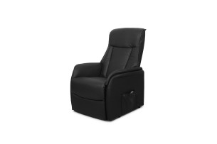 Fauteuil releveur electrique 'Miami' PU Noir