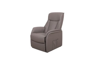 Fauteuiil releveur electrique 'Miami' PU Taupe