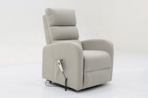 Fauteuil releveur electrique 'Bruges' Tissu Gris clair
