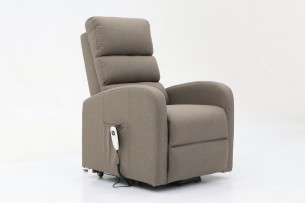 Fauteuil releveur electrique 'Bruges' Tissu Taupe