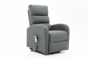 Fauteuil releveur electrique 'Bruges' Tissu Gris foncé