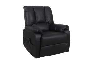 Fauteuil releveur electrique 'Osaka' PU Noir