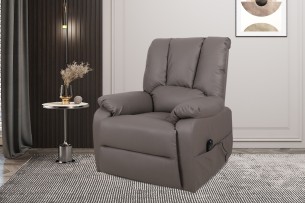Fauteuil releveur electrique 'Osaka' PU Taupe