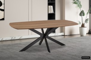 Table 'Aziz' 200 cm Ovale Danoise Décor Chêne Vieilli