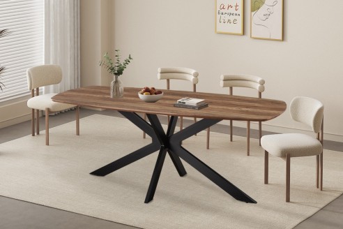 Table 'Aziz' 200 cm Ovale Danoise Décor Mango