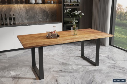 Table 'Nicola' 200 cm Rectangulaire Bois de Manguier