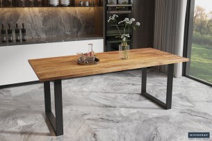 Table 'Nicola' 200 cm Rectangulaire Bois de Manguier