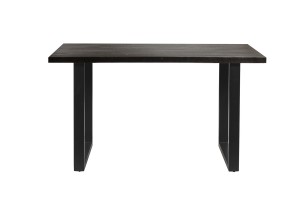 Table de comptoir 'Nicola' 160 cm Bois de Manguier noir - H 93 cm