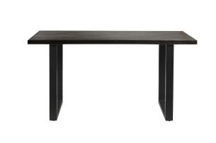Table de comptoir 'Nicola' 180 cm Bois de Manguier noir - H 93 cm