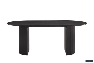 Table 'Lagos' 200 cm Ovale Décor Brun foncé