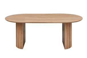 SALE - Table 'Lagos' 200 cm Ovale Décor Chêne Vieilli