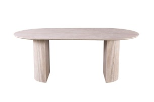 Table 'Lagos' 200 cm Ovale Décor Travertin Beige