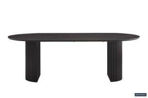Table 'Lagos' 220 cm Ovale Décor Brun foncé