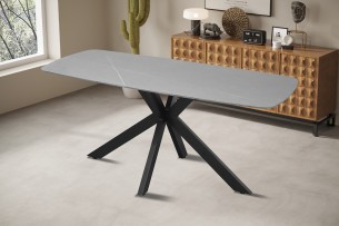 Table 'Apollo' 180 cm Ovale Danoise Pierre Gris