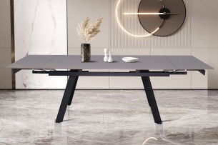 Table extensible 'Hera' 160-240 cm Rectangulaire Pierre Gris