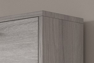 Rangement chaus. 'Carini' 4 tiroirs Chêne gris