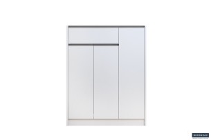 Rangement chaus. 'Lilly' 3 portes et 1 tiroir Blanc