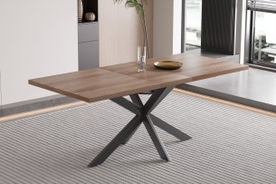 Table extensible 'Kos' 160-200 cm Décor Brun foncé