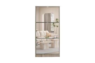 Rangement chaus. 'Mex' Mirroir 3 tiroirs Décor Sonoma