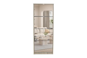 Rangement chaus. 'Mex' Mirroir 4 tiroirs Décor Sonoma