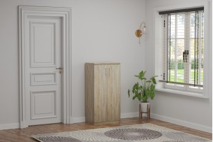 Rangement chaus. 'Maurice' 2 portes Décor Sonoma