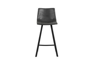 Chaise de comptoir 'Ozan' PU Noir