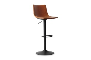 Tabouret de bar 'Trevi' PU Cognac