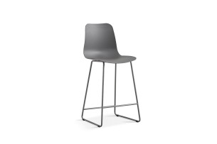 Chaise de comptoir 'Marie' PP Gris
