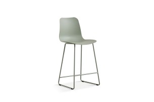 Chaise de comptoir 'Marie' PP Gris-vert