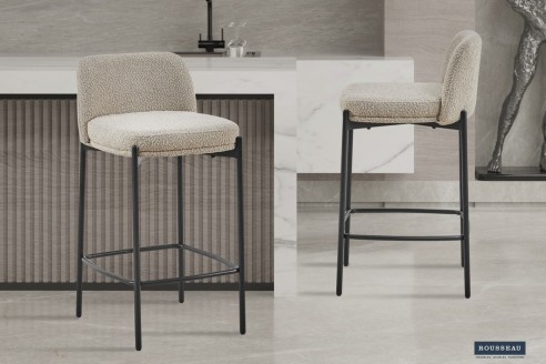 Chaise de comptoir 'Ella' Sable