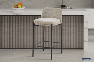 Chaise de comptoir 'Ella' Sable
