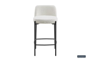 Chaise de comptoir 'Ella' Blanc