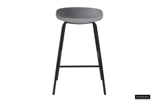 Chaise de comptoir 'Anna' PP Gris