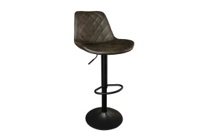 Tabouret de bar  'Madrid' PU Ote Topper 05 Brun foncé
