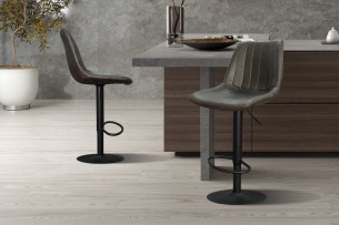 Tabouret de bar 'Barcelona' PU Ote Topper 05 Brun foncé