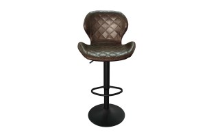 Tabouret de bar 'Malaga' PU Ote Topper 05 Brun foncé