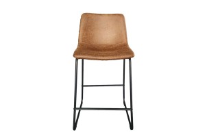 Chaise de Comptoir 'Mancia' PU Ote Topper 02 Cognac